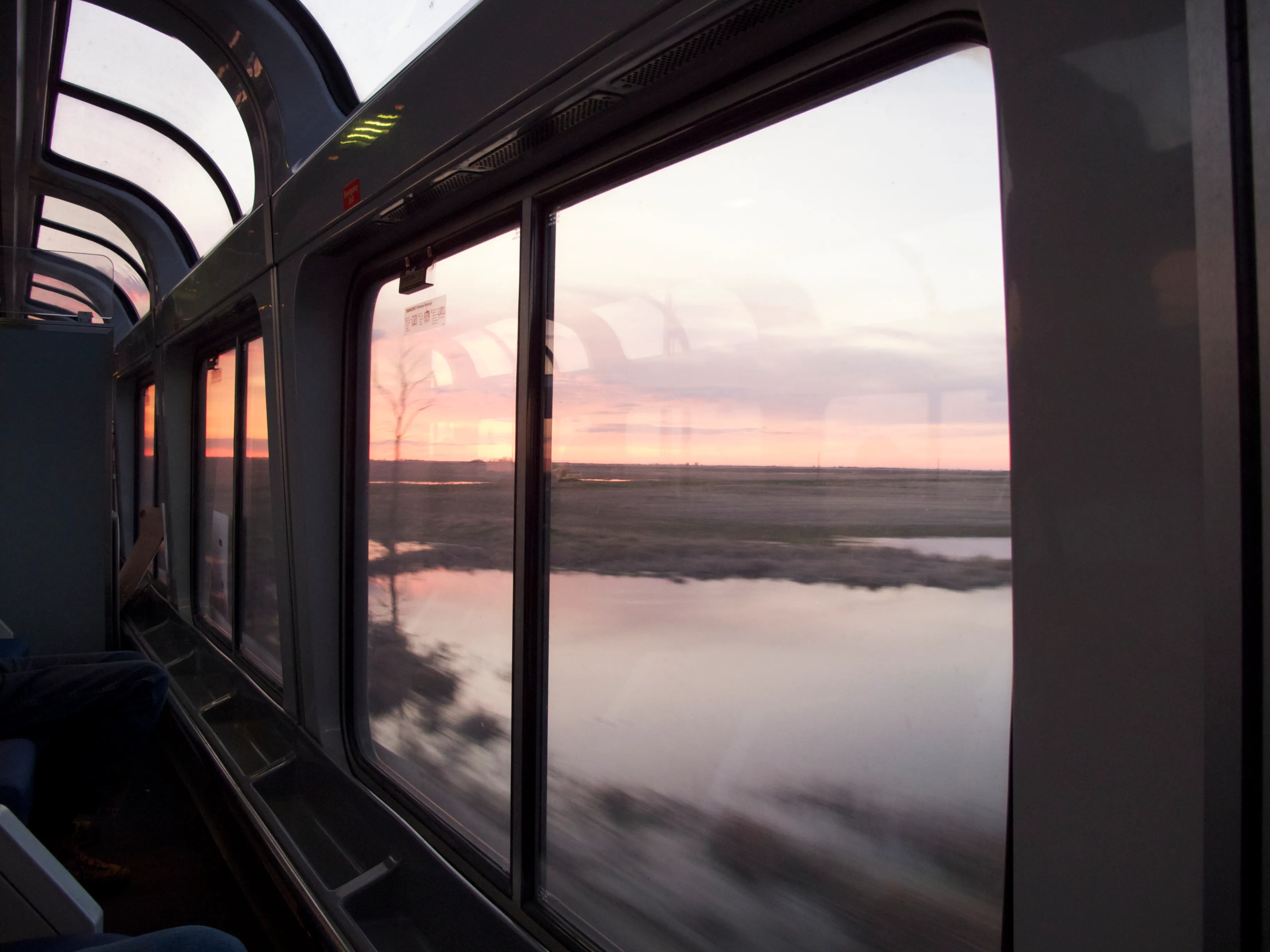 45 hours with Amtrak.